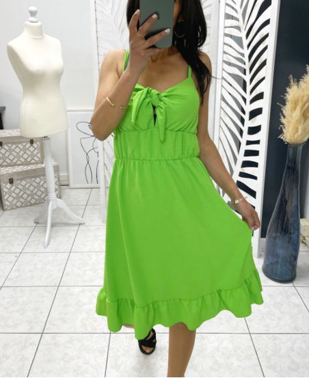 STRAP DRESS PE1320 GREEN