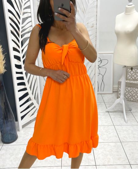 STRAP DRESS PE1320 ORANGE