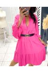 ABITO SEMPLICE OVERSIZE PE983 FUSHIA