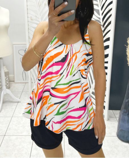 TOP EFFECT SATIN ZEBRA PE1243 ORANGE