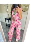 GEBLOEMDE BROEKCOMBINATIE PE1271 ROZE