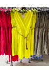 DRESS WITH LINK PE1176 YELLOW