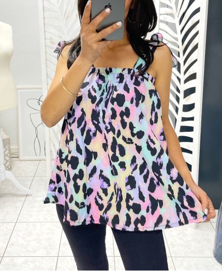 TOP PRINTS TIE STRAPS 1287 PURPLE