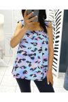 TOP ESTAMPADO CON TIRANTES 1287 AZUL