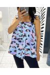 TOP ESTAMPADO CON TIRANTES 1287 AZUL