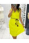 ROBE AVEC LIEN PE1176 JAUNE