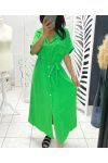 SAFARI LONG SHIRT DRESS WITH GREEN PE611 LINK