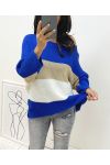 PULLOVER LUREX AH02 ROYAL BLUE