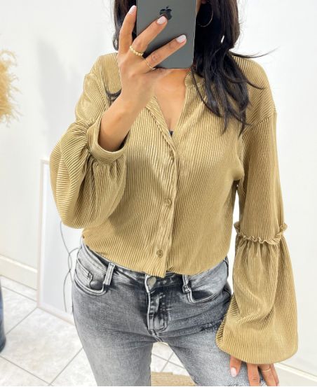 CAMICIA PE855 TAUPE