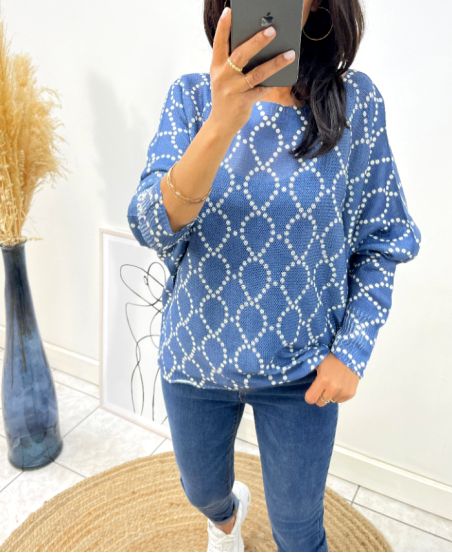 SWEATER IMPRESS AH53 BLUE