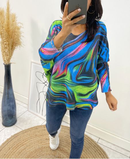 SWEATER IMPRESS AH32 BLUE