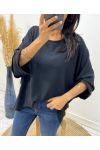 TOP OVERSIZE BACK LACE AH226 BLACK