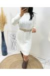 TWISTED MESH DRESS AH221 WHITE