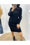 TWISTED MESH DRESS AH221 BLACK