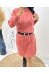 TWISTED MESH DRESS AH221 PECHE