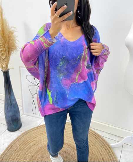 IMPLICATED SWEATER AH23 PURPLE