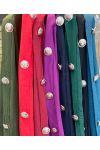 OVERSIZE TOP WITH FANCY BUTTON AH326 RED
