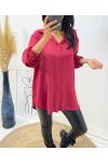 BLOUSE AH256 BORDEAUX
