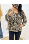 BLOUSE PRINTED ANIMAL BALL EFFECT AH218 I1