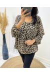 BLOUSE PRINTED ANIMAL BALL EFFECT AH218 I1