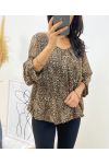 BLOUSE PRINTED ANIMAL BALL EFFECT AH218 I2