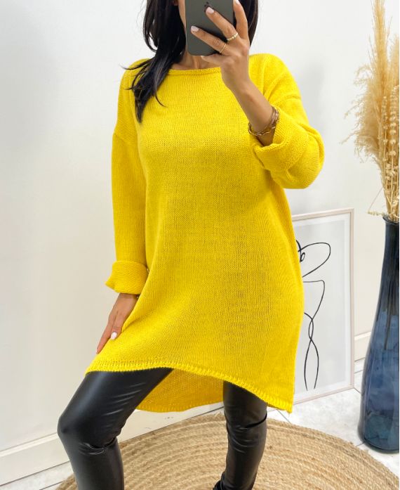 LONG SWEATER AH236 YELLOW