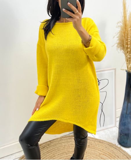 LONG SWEATER AH236 YELLOW