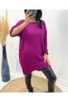 PULLOVER LONG AH236 PRUNE