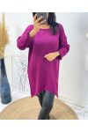 PULLOVER LONG AH236 PRUNE