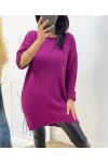 PULLOVER LONG AH236 PRUNE