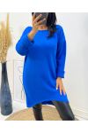 LONG SWEATER AH236 ROYAL BLUE