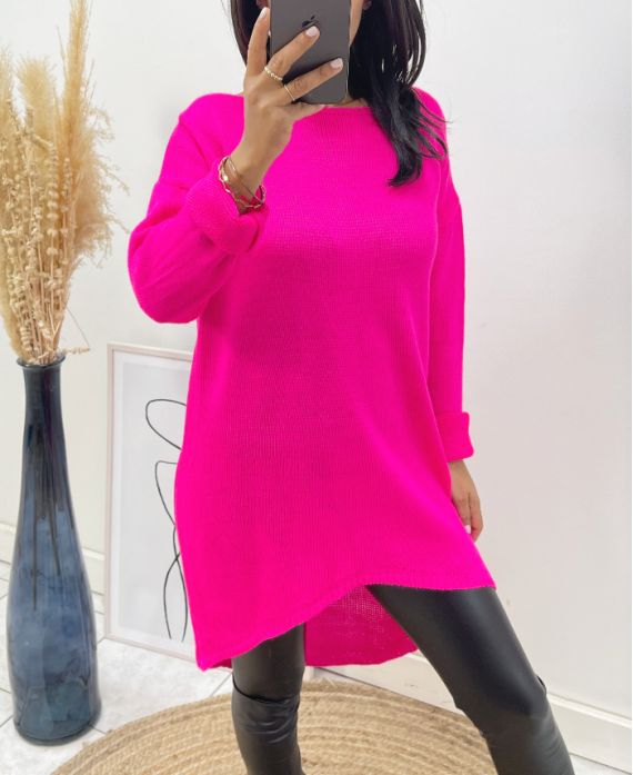 PULLOVER LONG AH236 FUSHIA