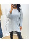 LONG PULLOVER AH236 GREY