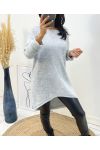 LONG PULLOVER AH236 GREY