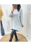 LONG PULLOVER AH236 GREY