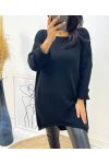 LONG SWEATER AH236 BLACK