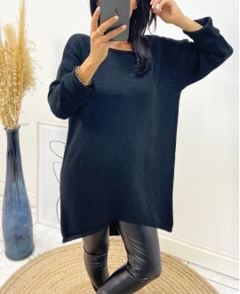 LONG SWEATER AH236 BLACK