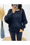 TWISTED SWEATER AH143 BLACK