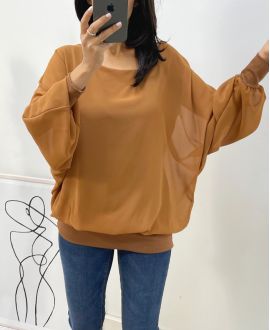 TOP DOUBLE CURTAIN AH313 CAMEL