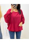 TOP DOUBLE CURTAIN AH313 BORDEAUX