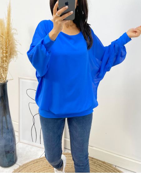 TOP DOUBLE CURTAIN AH313 ROYAL BLUE