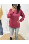 SWEATER SCHOUDERS PARELS 12031 ROOD