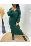 LONG KNIT DRESS AH340 KAKI