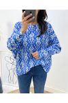 SWEATER IMPRESS AH112 BLAUW