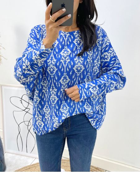 SWEATER IMPRESS AH112 BLUE