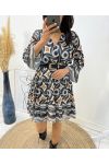 PE44 PRINTED DRESS BLACK