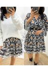 PE44 PRINTED DRESS BLACK