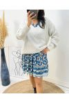 BLUE PE44 PRINTED DRESS