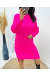 MAGLIONE LUNGO AH197 FUSHIA