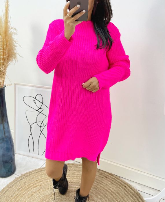 LANGER PULLOVER AH197 FUSHIA